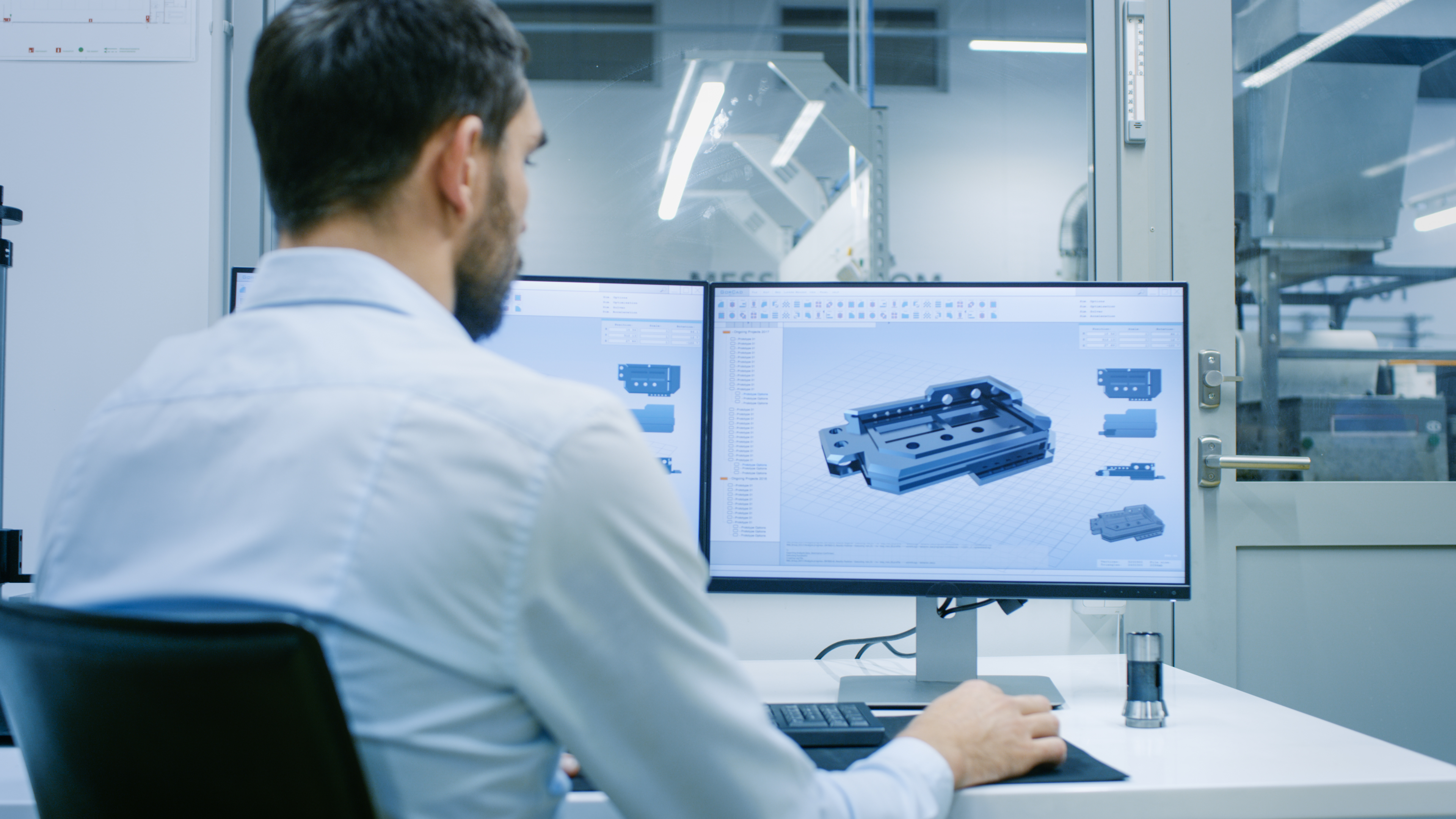 Designing plastic parts on a CAD system