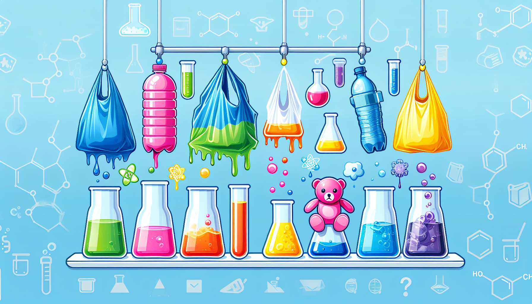 Effects of chemical interactions with plastics