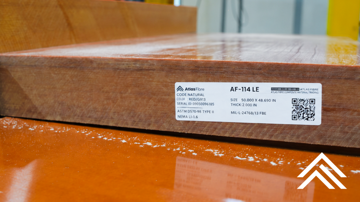 Serialized Sheet Labels for Material from Atlas Fibre